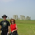 Stonehenge - mum and Micha