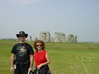 Stonehenge - mum and Micha