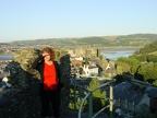 Conwy - mum on town walls