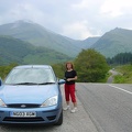 Scottish Highlands - this is the road to the waterfall - it was LOTS of fun to drive!