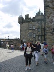 Scotland Edinburgh - mum in the castle grounds