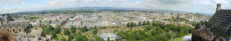 Scotland Edinburgh - panorama from the castle (view full-size image)