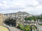 Scotland Edinburgh - view onto Arthurs Seat from the castle