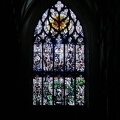Scotland Edinburgh - stained glass window in St. Giles Catchedral.