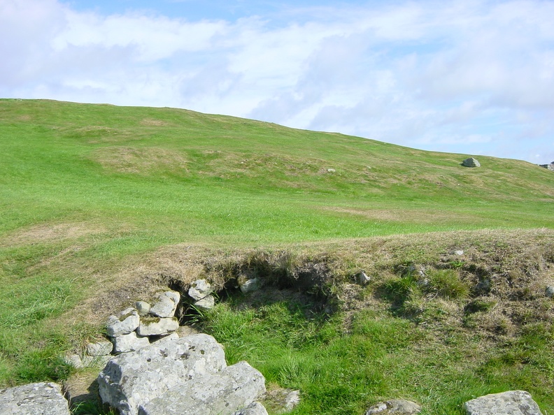 Hadrians Wall - Housesteads - this is what the foundations look like before they are excavated.