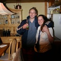Meribel - our wonderful chalet hosts Hints and Shona - after the New Years Eve party :)