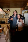Meribel - our wonderful chalet hosts Hints and Shona - after the New Years Eve party :)