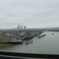 Views from the top of Tower Bridge - downriver onto Docklands