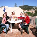 The gang enjoying lunch - Sonjia, Micha, Olga, Marcus, and Katie