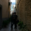 Olga and Micha in an alley in Soller