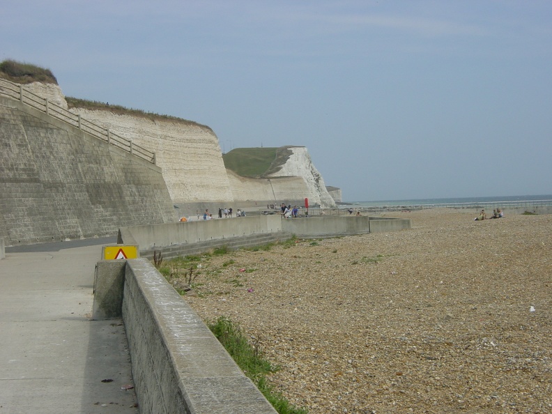 White cliffs east of Brighton.