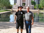 Micha and Dad in Hyde Park, Sydney