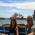 Julie and Dad in front of Sydney Opera House