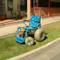 36 - A beach wheelchair