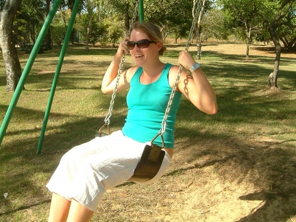 9 - We stop for a swing