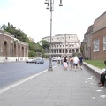 Approaching the Roman Colosseum