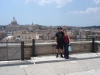 Micha and Dana on the Castel S. Angelo