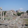 View over the Roman Forum towards the Roman Colosseum