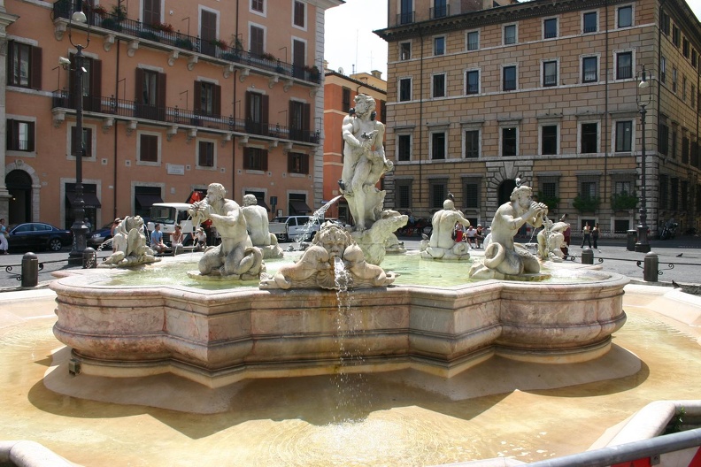 Fontana del Moro in the Piazza Navona