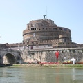 View of the Castel S. Angelo from the riverbank