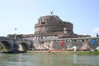 View of the Castel S. Angelo from the riverbank