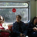 Arcelia, Uli, and Dana in the tube.