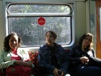 Arcelia, Uli, and Dana in the tube.