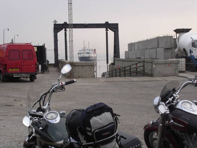 Waiting for the ferry to the Orkneys