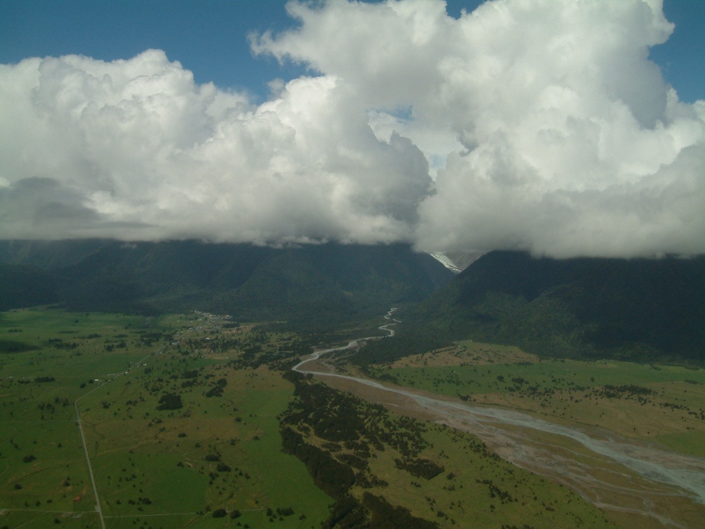 72 - The Fox Glacier on one side