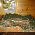 model of the railway track layout