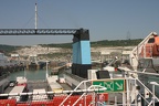Leaving Dover behind on the way to Dunkerque, France.