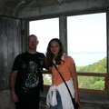 Micha and Dani in the Meersburg castle tower.