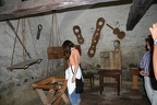 Dani checking out the torture chamber