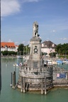 The Lion overlooking the harbour entrance on Lindau