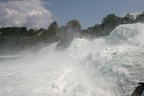 Near the bottom of the swiss side of the Rheinfall