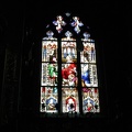 Stain glass window inside Constance Cathedral