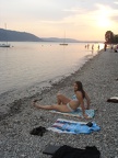 Dani relaxing at Lake Constance