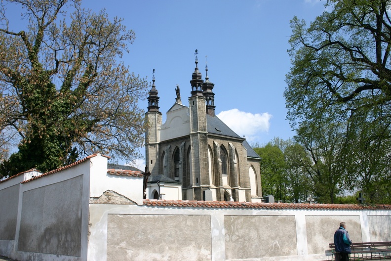 At the Sedlec Ossuary in Kutná Hora.