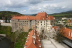 Overlooking ?eský Krumlov castle