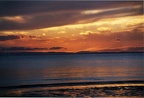 Sunset over Moreton Island.