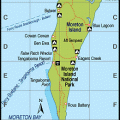 Map of Moreton Island.
Courtesy of the <a href="http://www.arta.com.au/">Australian Registry of Tourism & Accommodation</a>.