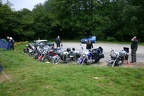The bikes all lined up