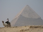 Picture 048.jpg Tourist Police Officer in front of the Pyramid of Chefren on the Giza Plateau