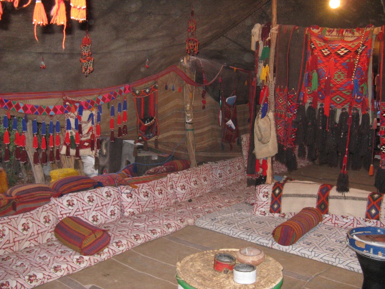 Picture 812.jpg - Inside the bedouin tent at our accommodation at St Catherine's