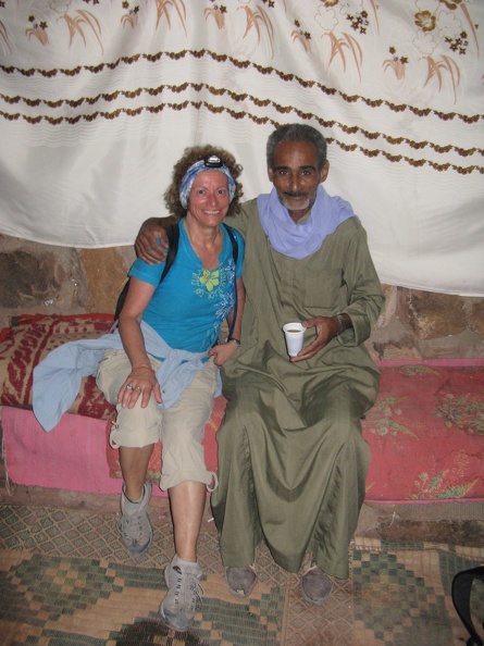 Picture 820.jpg - Rest stop with our guide Hassan on the way up Mt Sinai