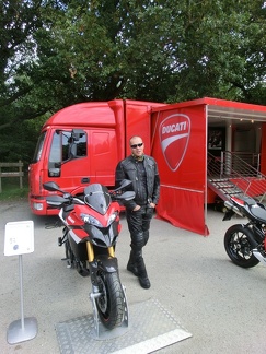 Grzegorz checking out his new bike?