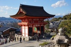 Kiyomizu-dera Temple entrance gate.