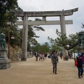 The path to Itsukushima Shrine.