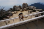 Junior at the top of Mt Misen lookout.