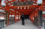 Micha at the Itsukushima shrine.